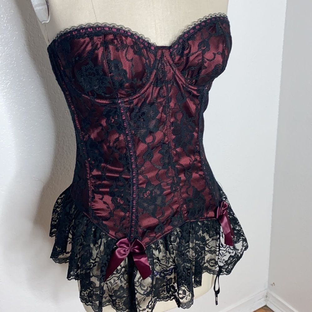 Vintage Fredericks of Hollywood goth Lolita corset - Picture 2 of 9